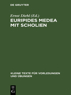 cover image of Euripides Medea mit Scholien